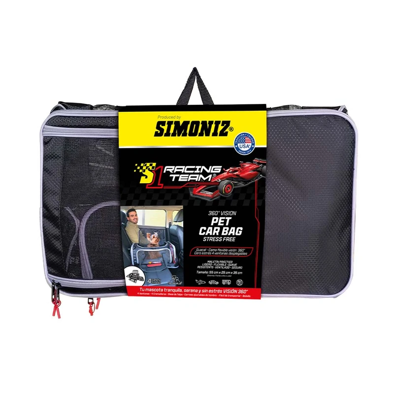 209888-Maleta-Pet-Racing-Team.webp GUACAL TELA MASCOTAS S RACING TEAM TALLA 55X25X35 - Imagen 1